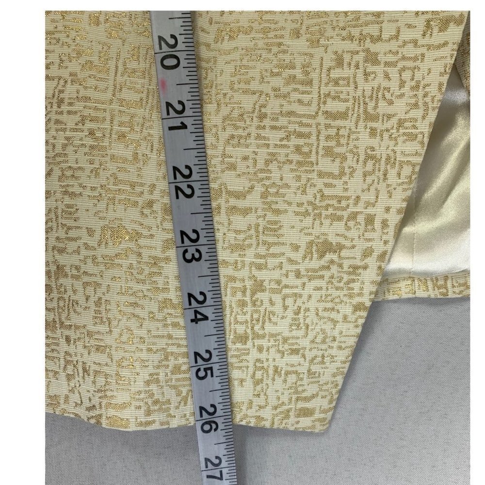 Peter Nygard Women's Grand Luxe Gold & Beige Jacket - Picture 7 of 8